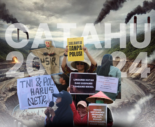 Catatan akhir tahun 2024 WALHI Sulawesi Selatan. (Foto: WALHI Sulawesi Selatan)