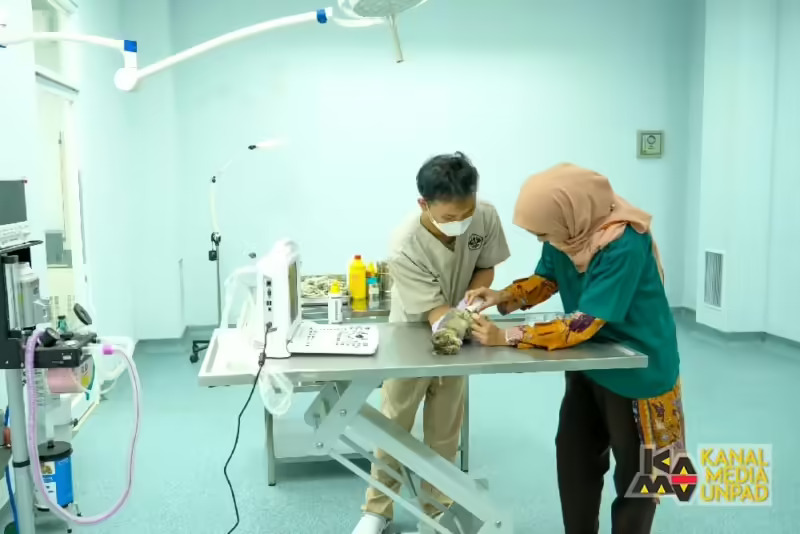 Pembukaan layanan pemeriksaan kesehatan hewan untuk umum di RS Hewan Unpad. (Unpad)